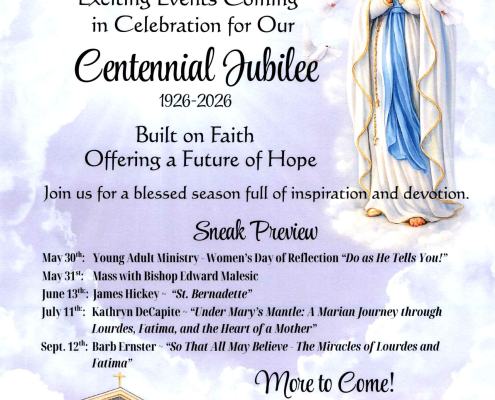 Our Lady of Lourdes Shrine - Jubilee upcoming events